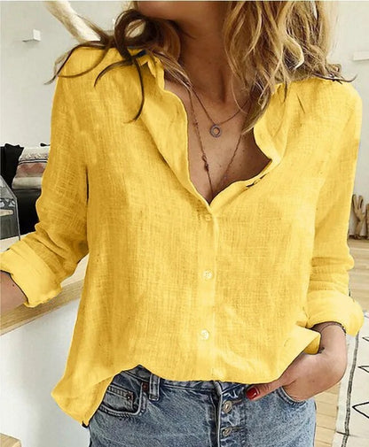 Linnen Damesblouse Anett - Stijlvol en Comfortabel