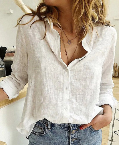 Linnen Damesblouse Anett - Stijlvol en Comfortabel