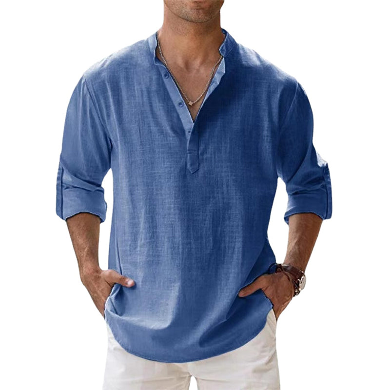 Linnen Overhemd Heren - Zomer Casual Stijl
