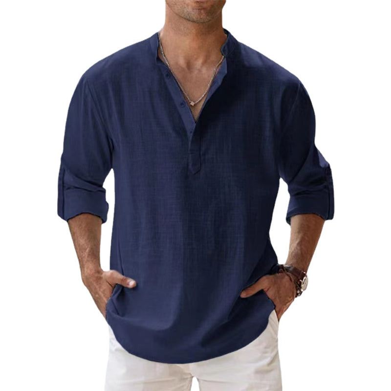 Linnen Overhemd Heren - Zomer Casual Stijl