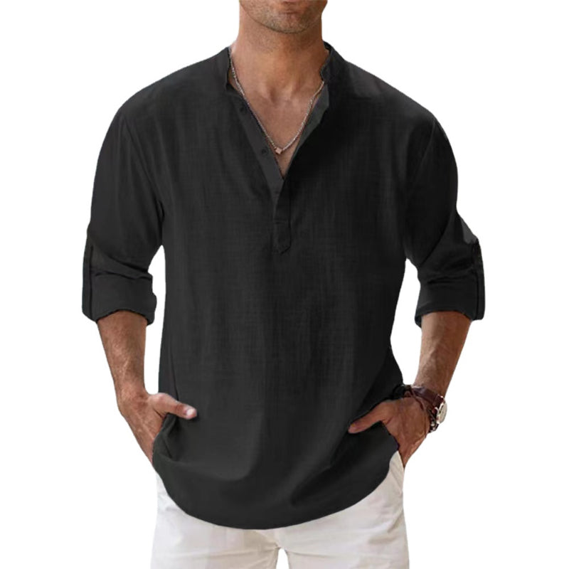 Linnen Overhemd Heren - Zomer Casual Stijl