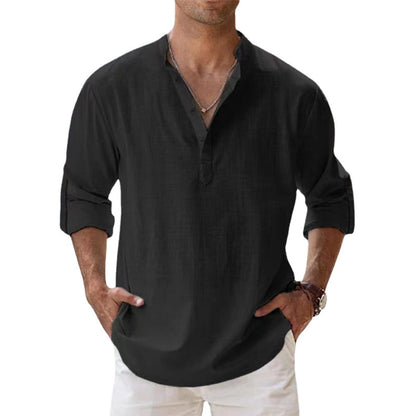 Linnen Overhemd Heren - Zomer Casual Stijl