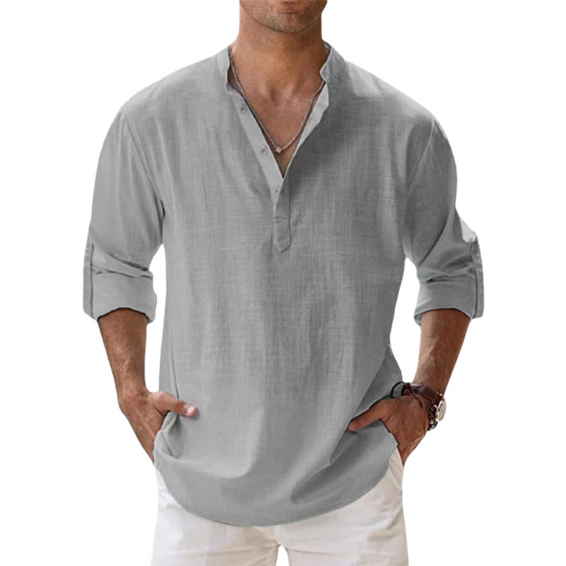 Linnen Overhemd Heren - Zomer Casual Stijl