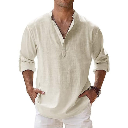 Linnen Overhemd Heren - Zomer Casual Stijl