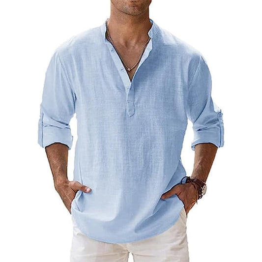Linnen Overhemd Heren - Zomer Casual Stijl