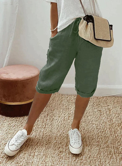 Linnen Zomerbroek Dames - Elegante Stijl