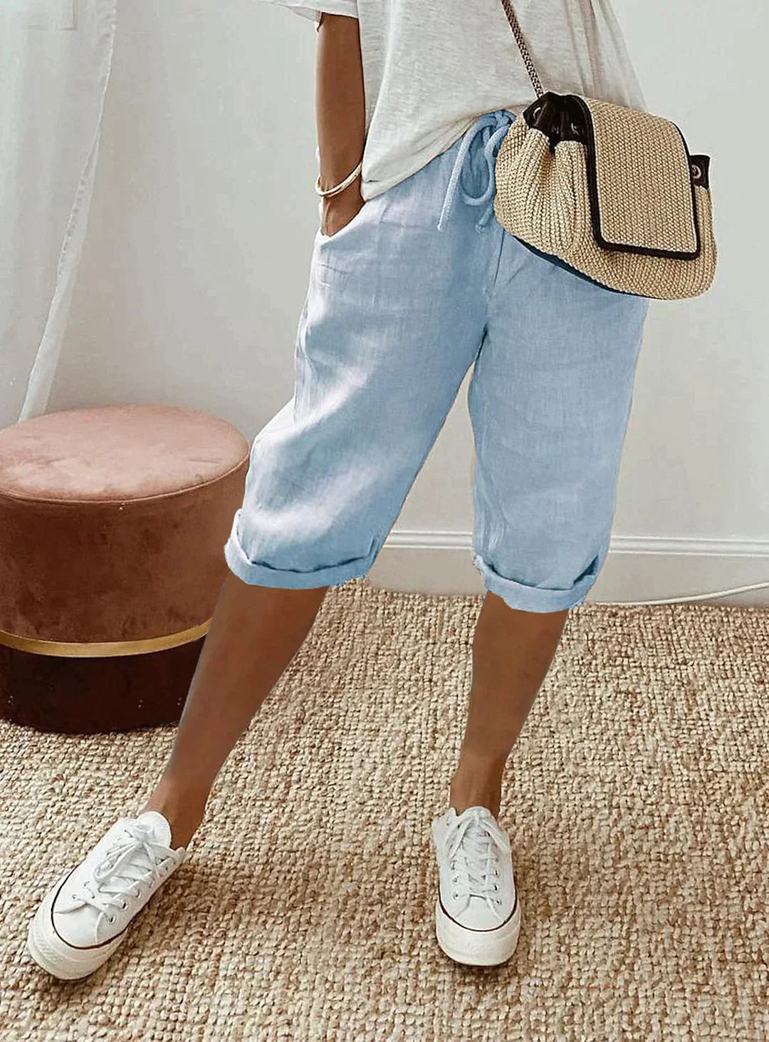 Linnen Zomerbroek Dames - Elegante Stijl