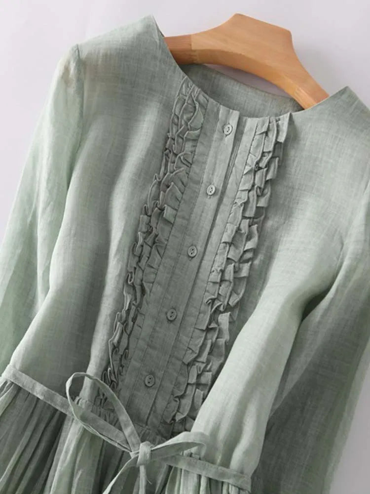 Linnen Zomerjurk - Elegant en Comfortabel
