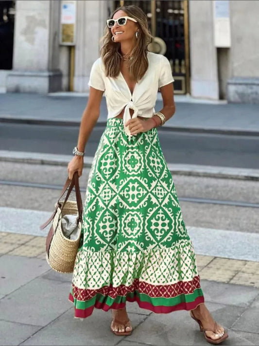 Liora – Retro Zomerrok met Print