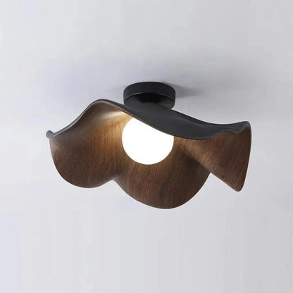 Lotusbloem Patricio - Scandinavische Houten Plafondlamp