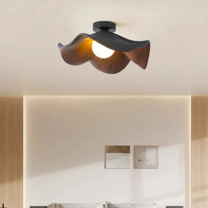 Lotusbloem Patricio - Scandinavische Houten Plafondlamp