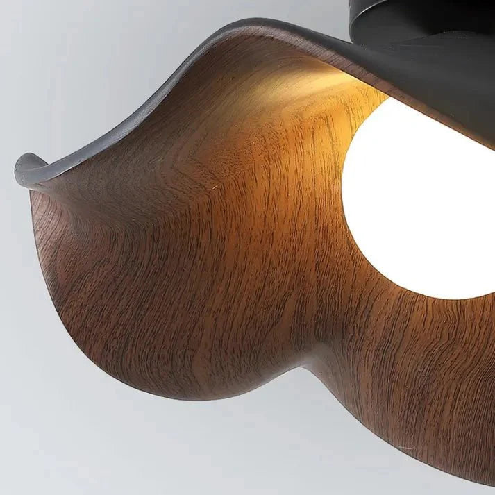 Lotusbloem Patricio - Scandinavische Houten Plafondlamp