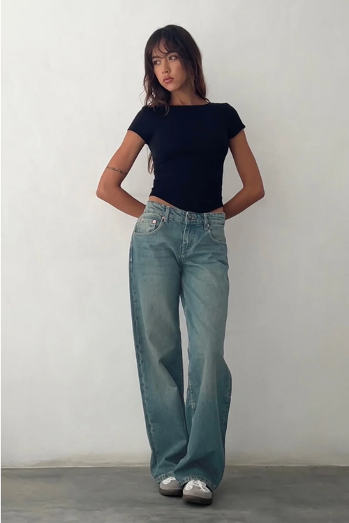 Low Rise Straight-Leg Vintage Dames Jeans