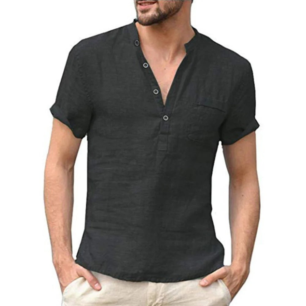 Luchtig Linnen Poloshirt Heren - Felix