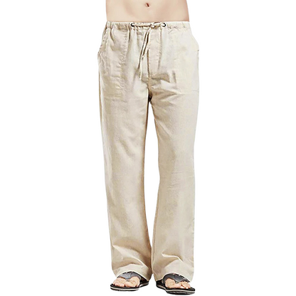 Luchtige Linnen Herenbroek Oversized Comfort Fit