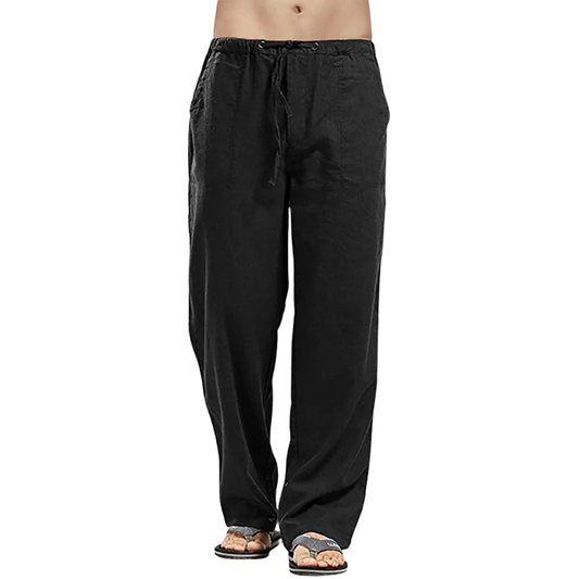 Luchtige Linnen Herenbroek Oversized Comfort Fit