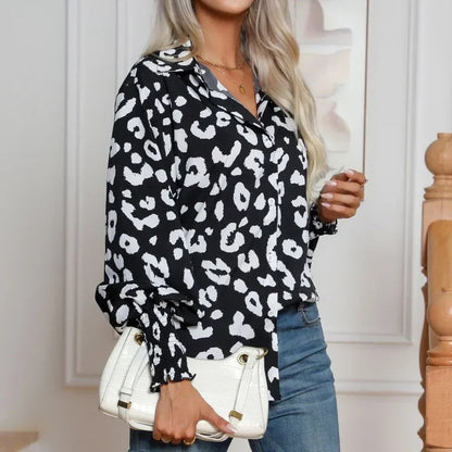 Luipaardprint Blouse Vera - Stijlvol Comfort