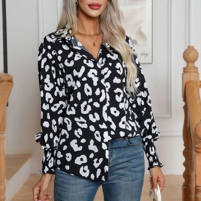 Luipaardprint Blouse Vera - Stijlvol Comfort