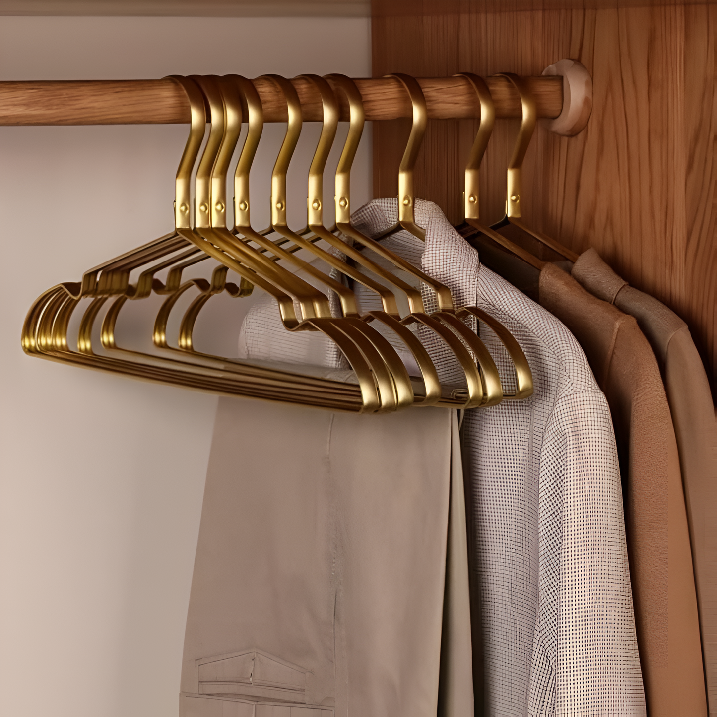 Luxe Aluminium Antislip Kledinghangers Set