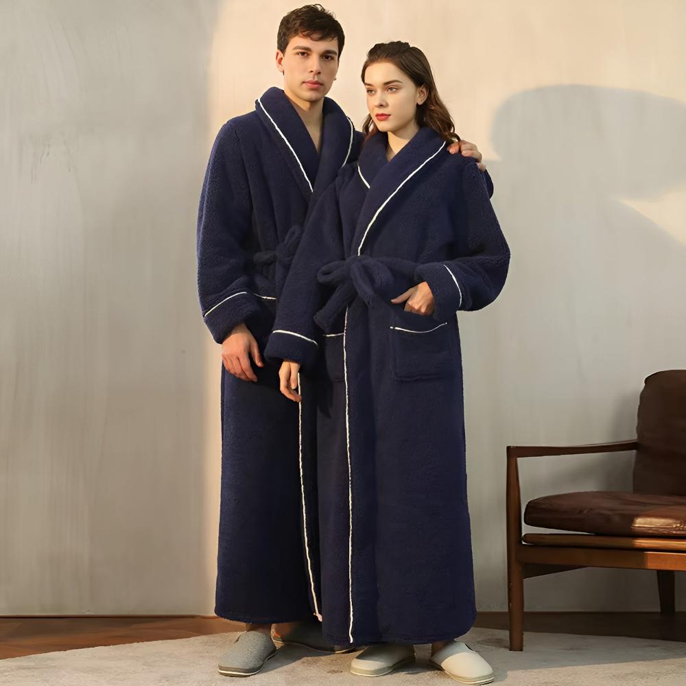 Luxe Coral Fleece Flanel Badjas