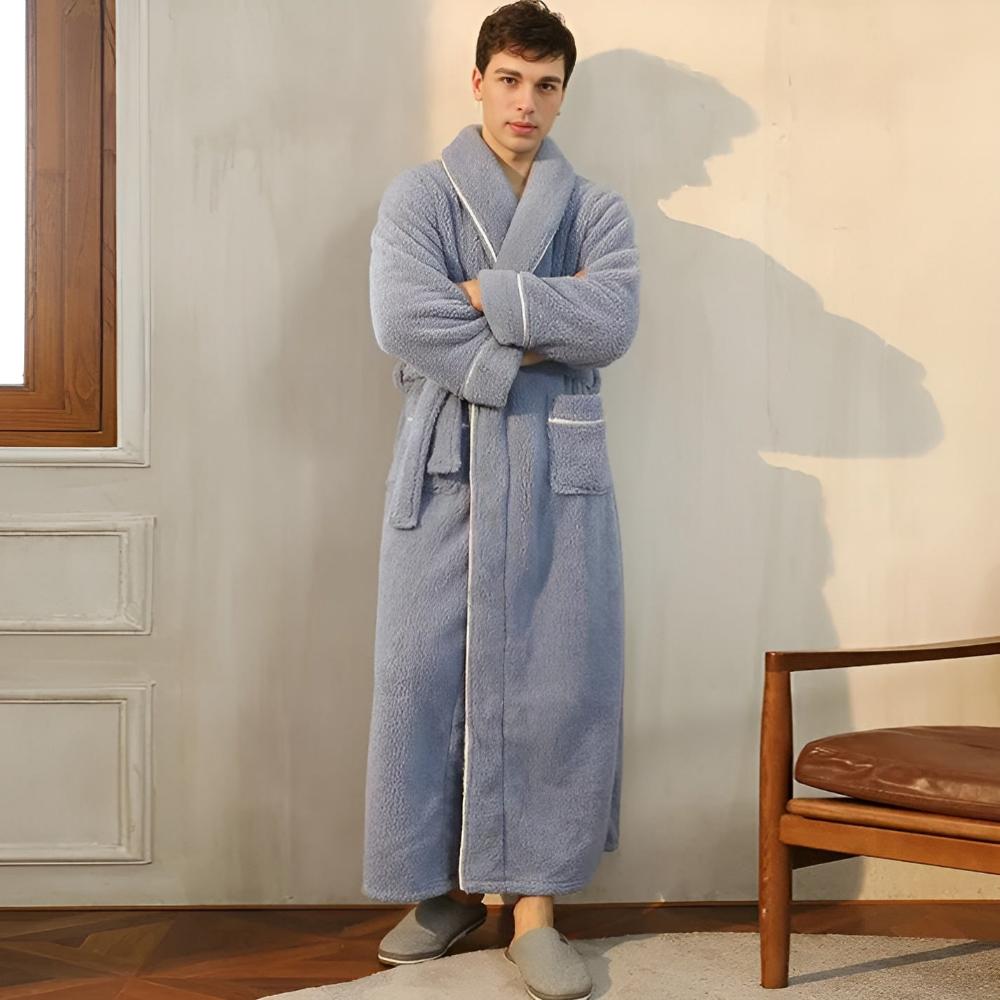 Luxe Coral Fleece Flanel Badjas