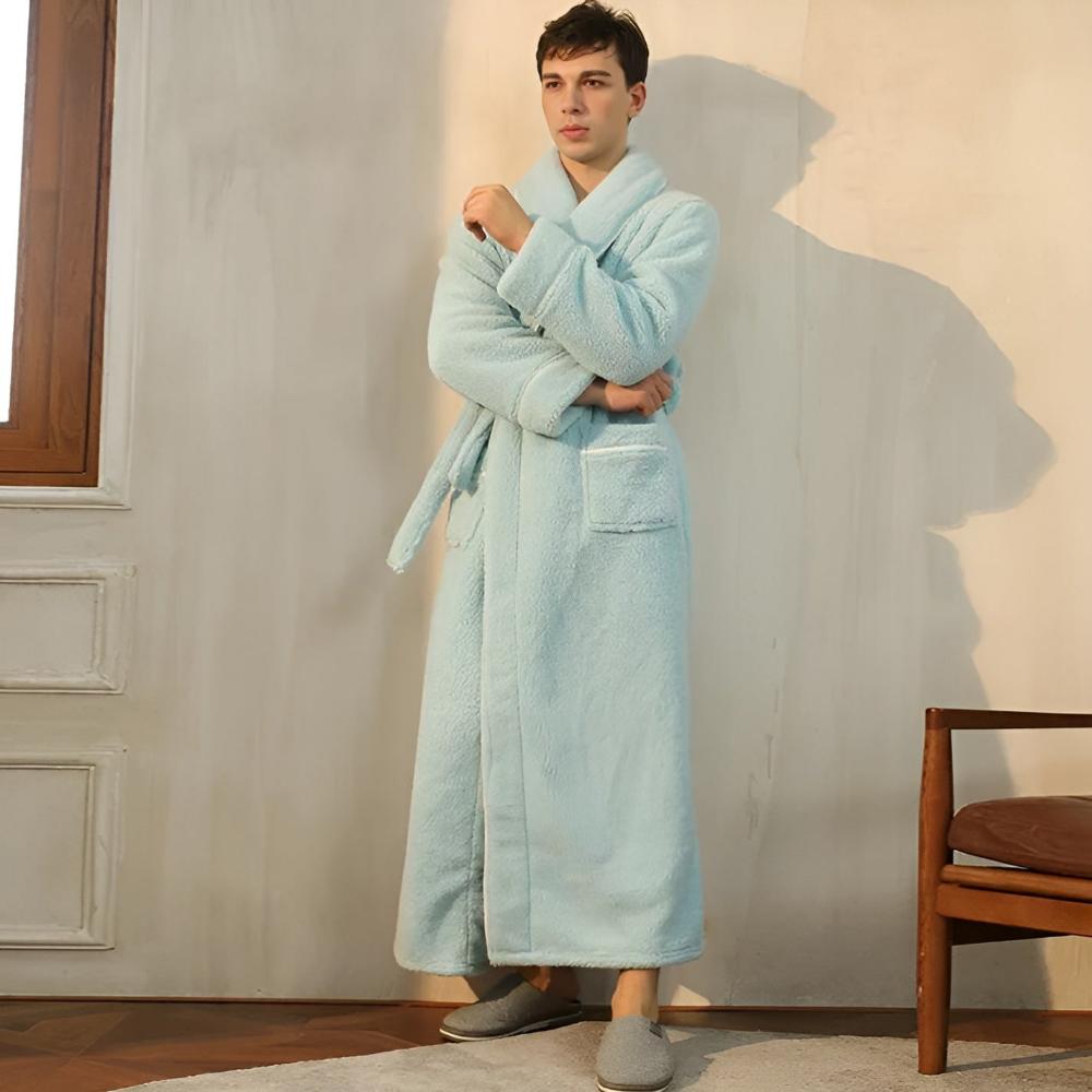 Luxe Coral Fleece Flanel Badjas