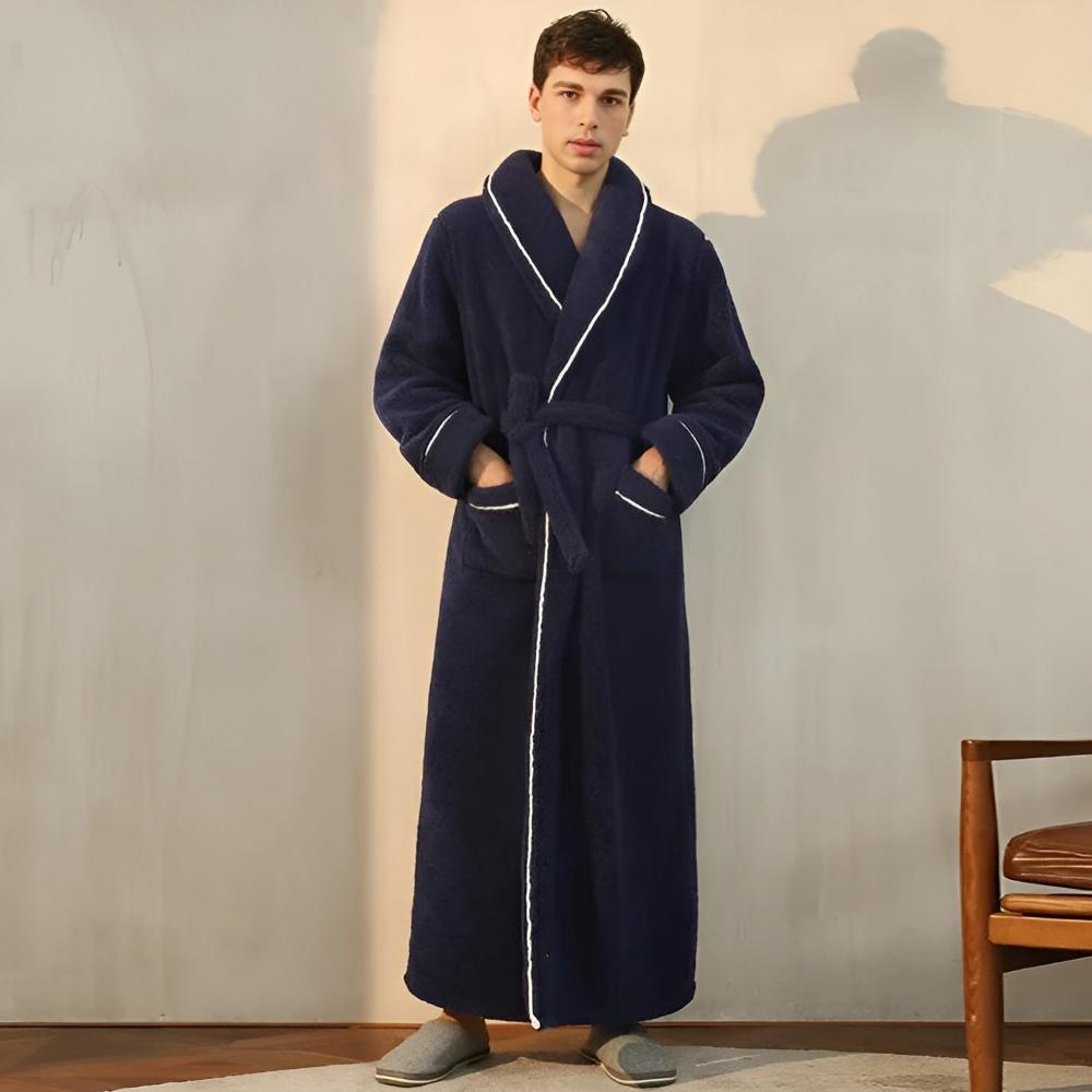 Luxe Coral Fleece Flanel Badjas