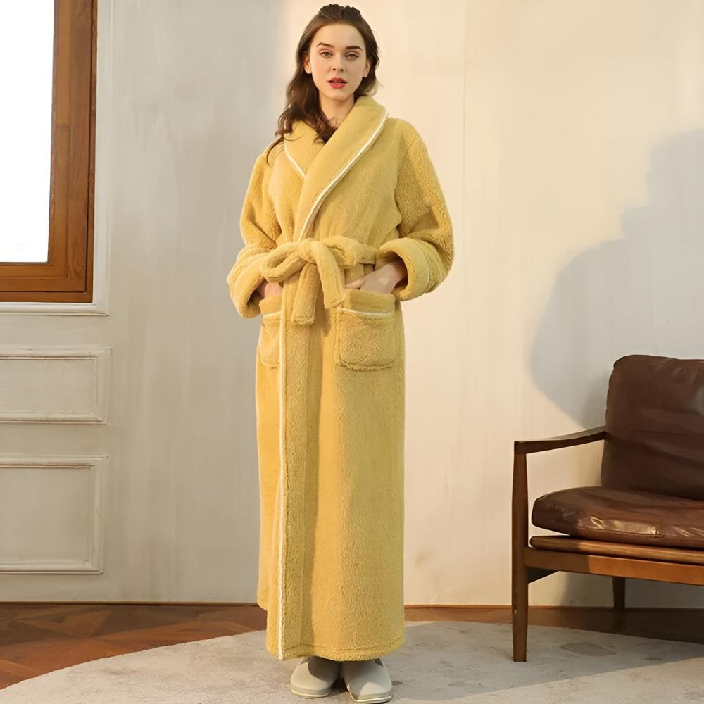 Luxe Coral Fleece Flanel Badjas