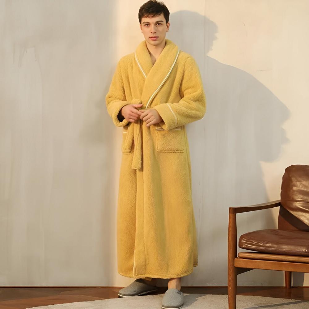 Luxe Coral Fleece Flanel Badjas