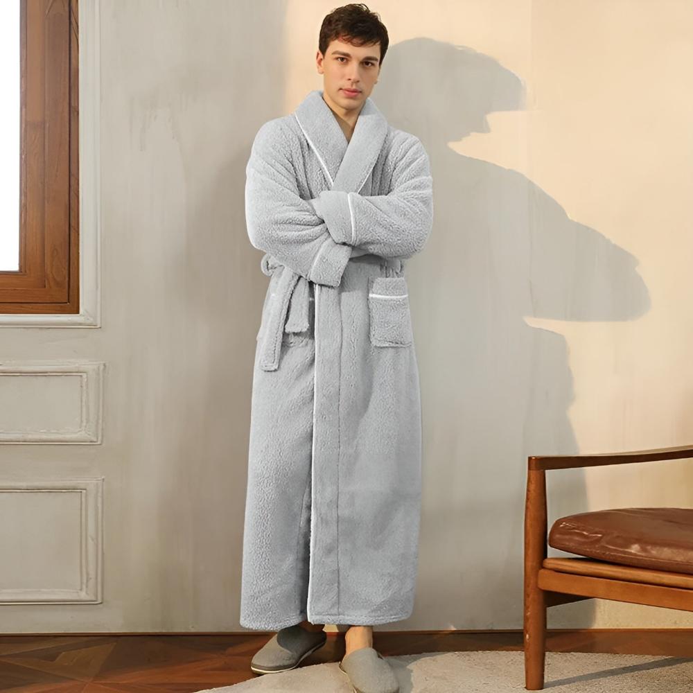 Luxe Coral Fleece Flanel Badjas