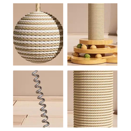 Luxe Houten Krabpaal met Speelopties