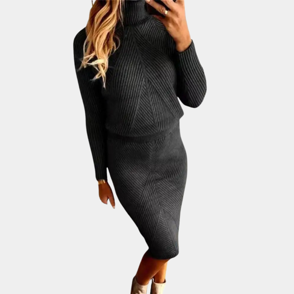 Macey Dames Coltrui-Jurk Wintermode