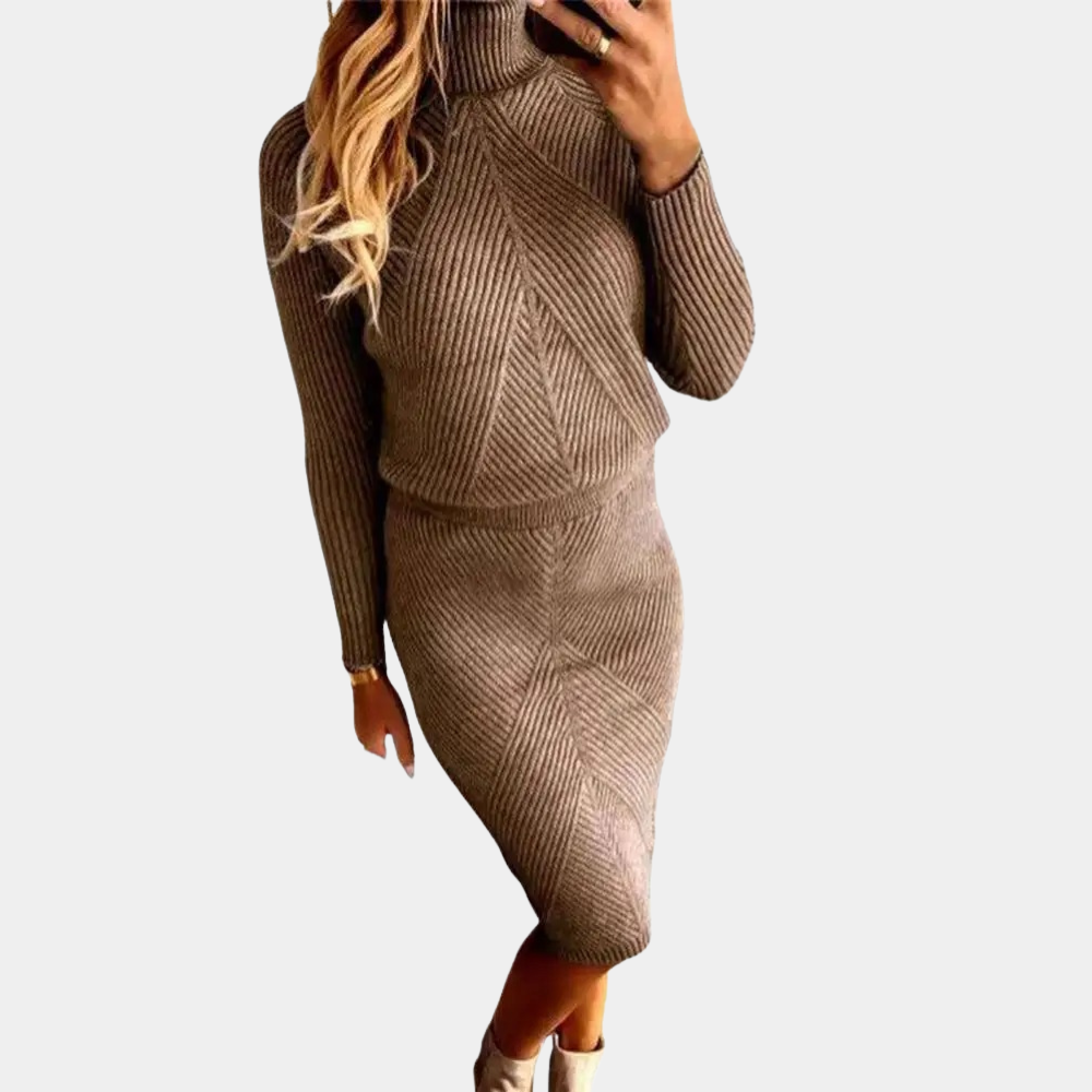 Macey Dames Coltrui-Jurk Wintermode