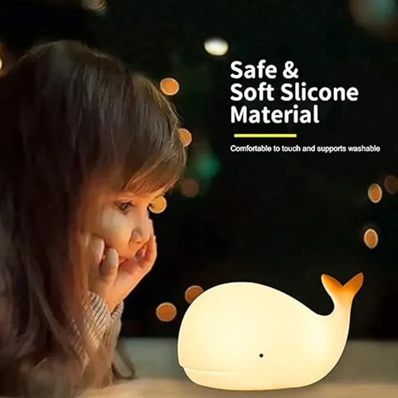 Magisch Verlichte Walvis Nachtlamp voor Kinderen