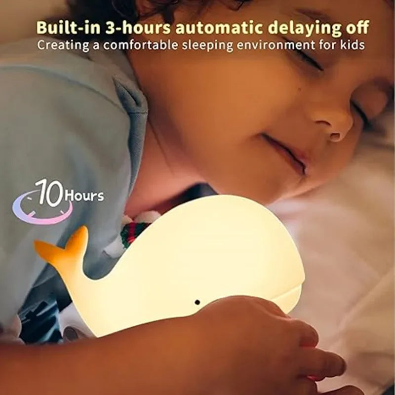 Magisch Verlichte Walvis Nachtlamp voor Kinderen