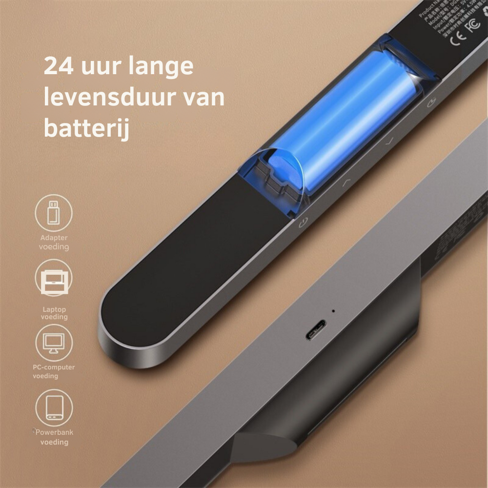 Magnetische LED Tafellamp met USB-oplaadfunctie