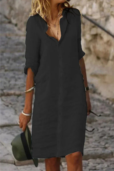Mailyn Midi Zomerjurk Dames Elegantie
