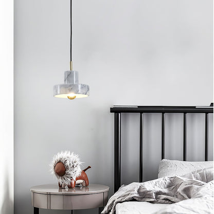 LueurMarble - Chique Marmeren Hanglamp voor Luxe Verlichting