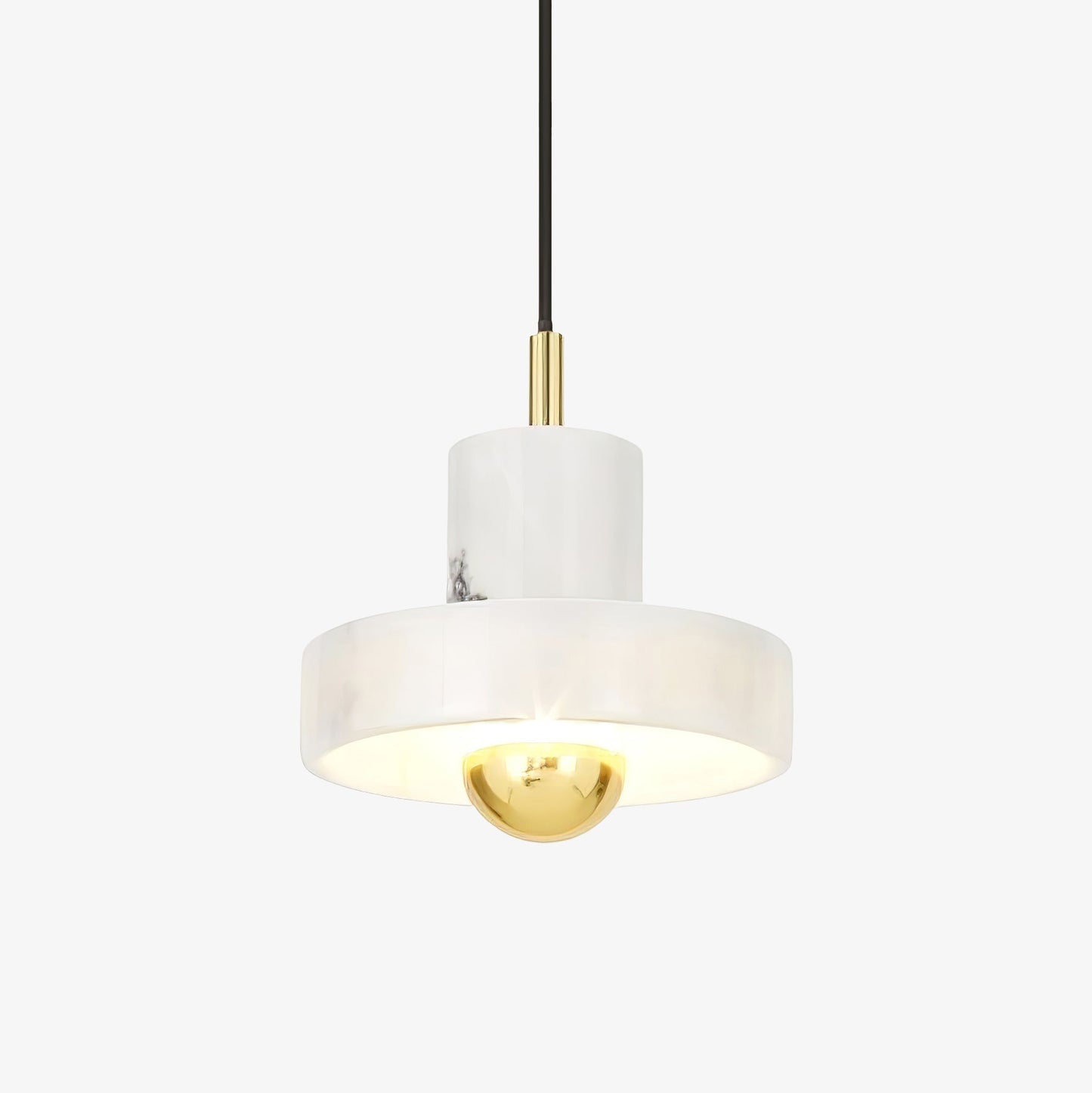 LueurMarble - Chique Marmeren Hanglamp voor Luxe Verlichting