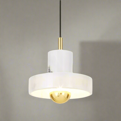 LueurMarble - Chique Marmeren Hanglamp voor Luxe Verlichting