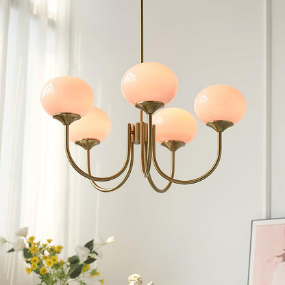 Glowing Delight - Lustre moderne en guimauve pour