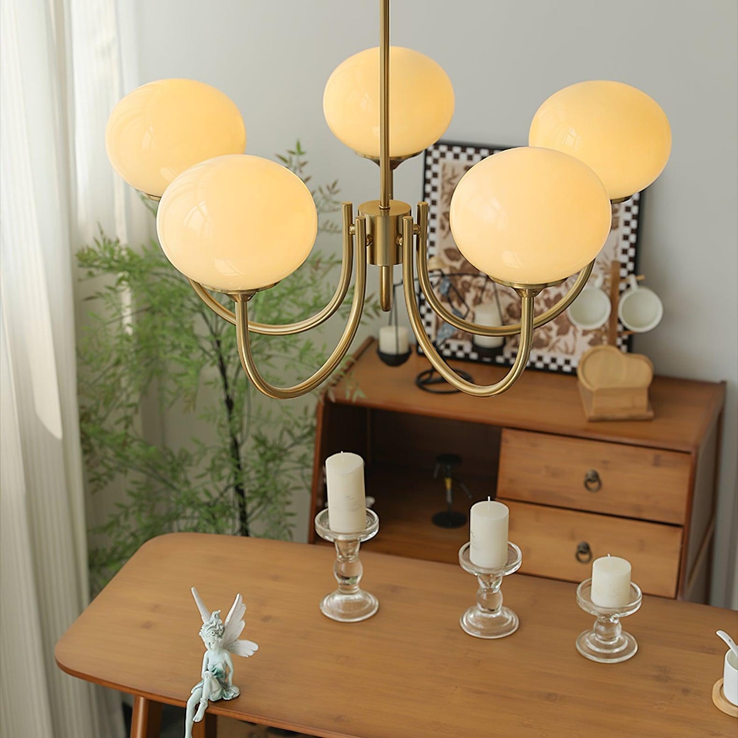 Glowing Delight - Lustre moderne en guimauve pour