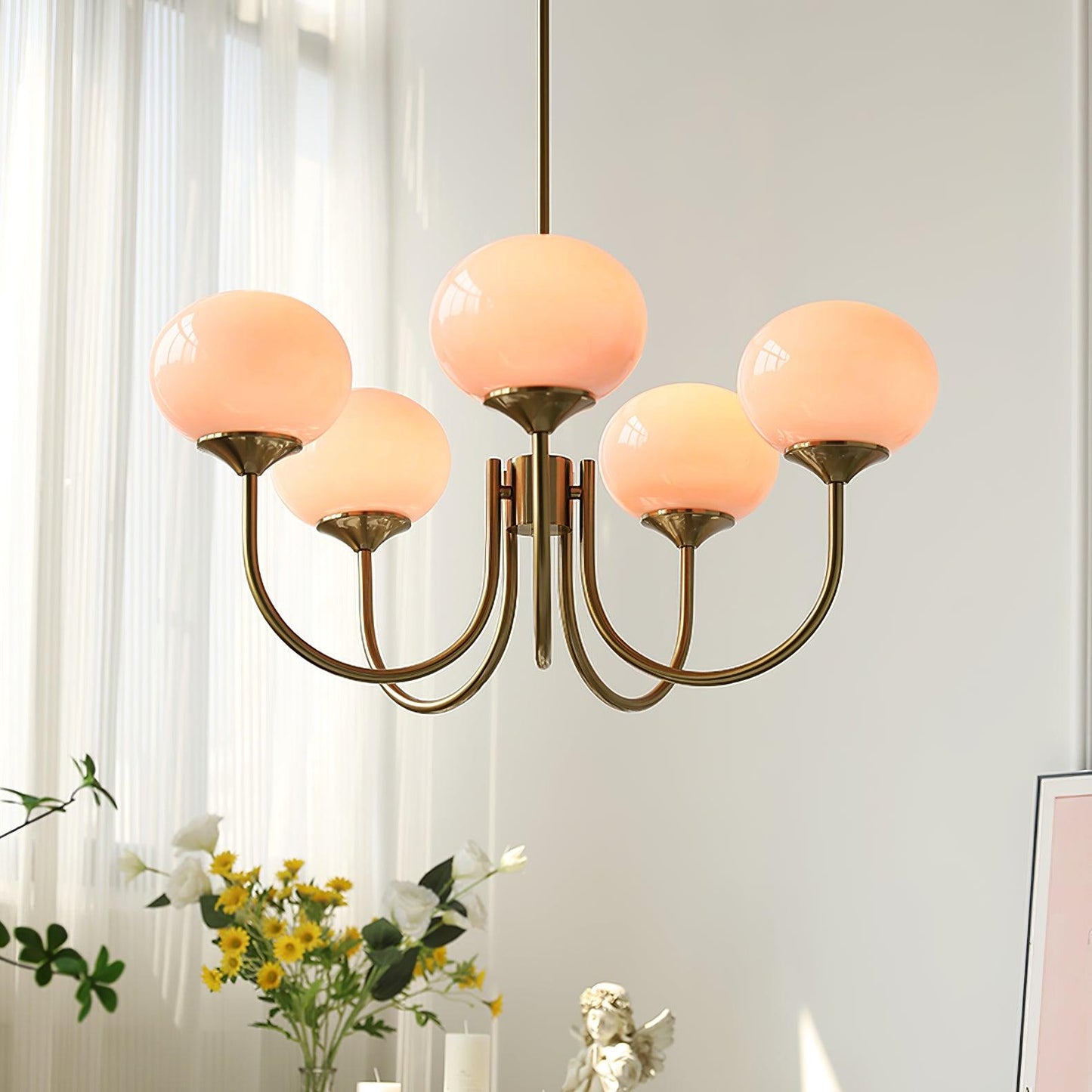 Glowing Delight - Lustre moderne en guimauve pour