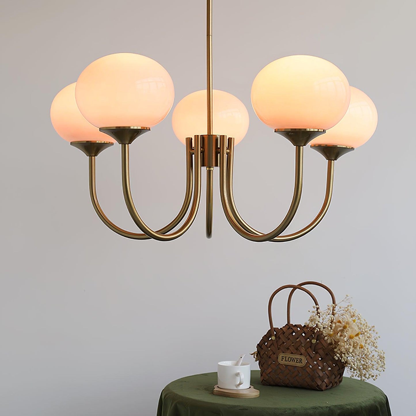 Glowing Delight - Lustre moderne en guimauve pour