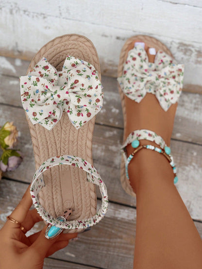 Matchende Moeder-Dochter Sandalen met Strik