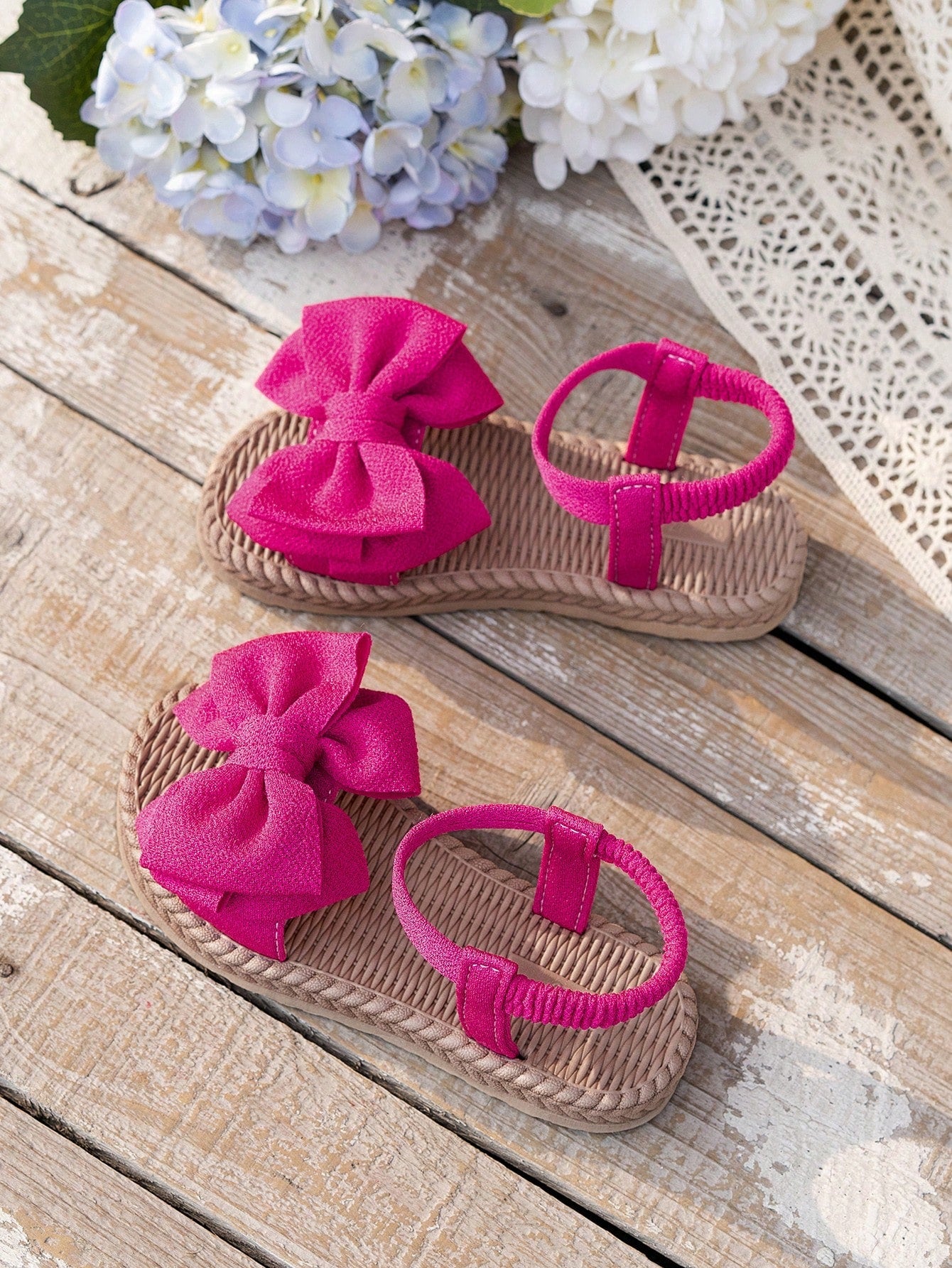 Matchende Moeder-Dochter Sandalen met Strik