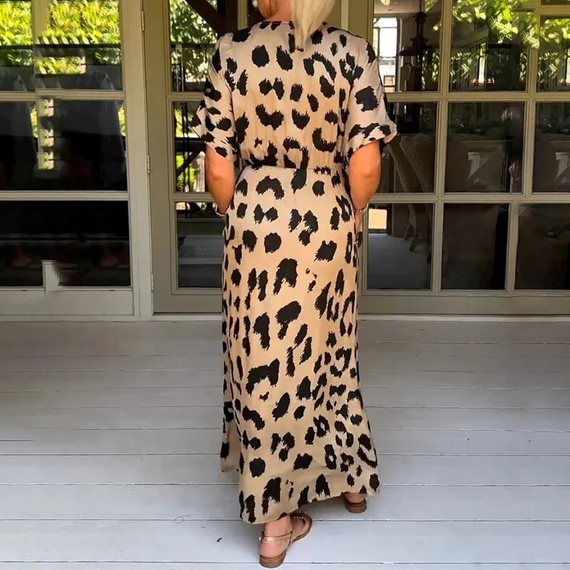Maxi-jurk met Luipaardprint - Elegante Esmee