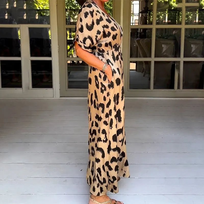 Maxi-jurk met Luipaardprint - Elegante Esmee
