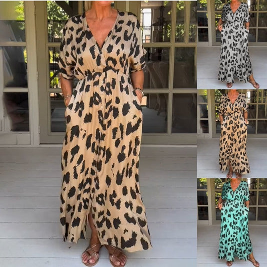 Maxi-jurk met Luipaardprint - Elegante Esmee