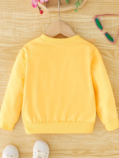 Meisjes Eenhoornprint Sweatshirt met Ronde Hals